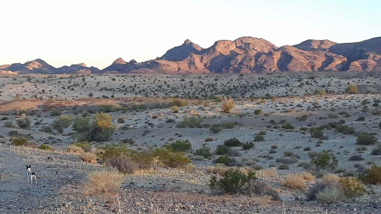 The view of the mountains to the north