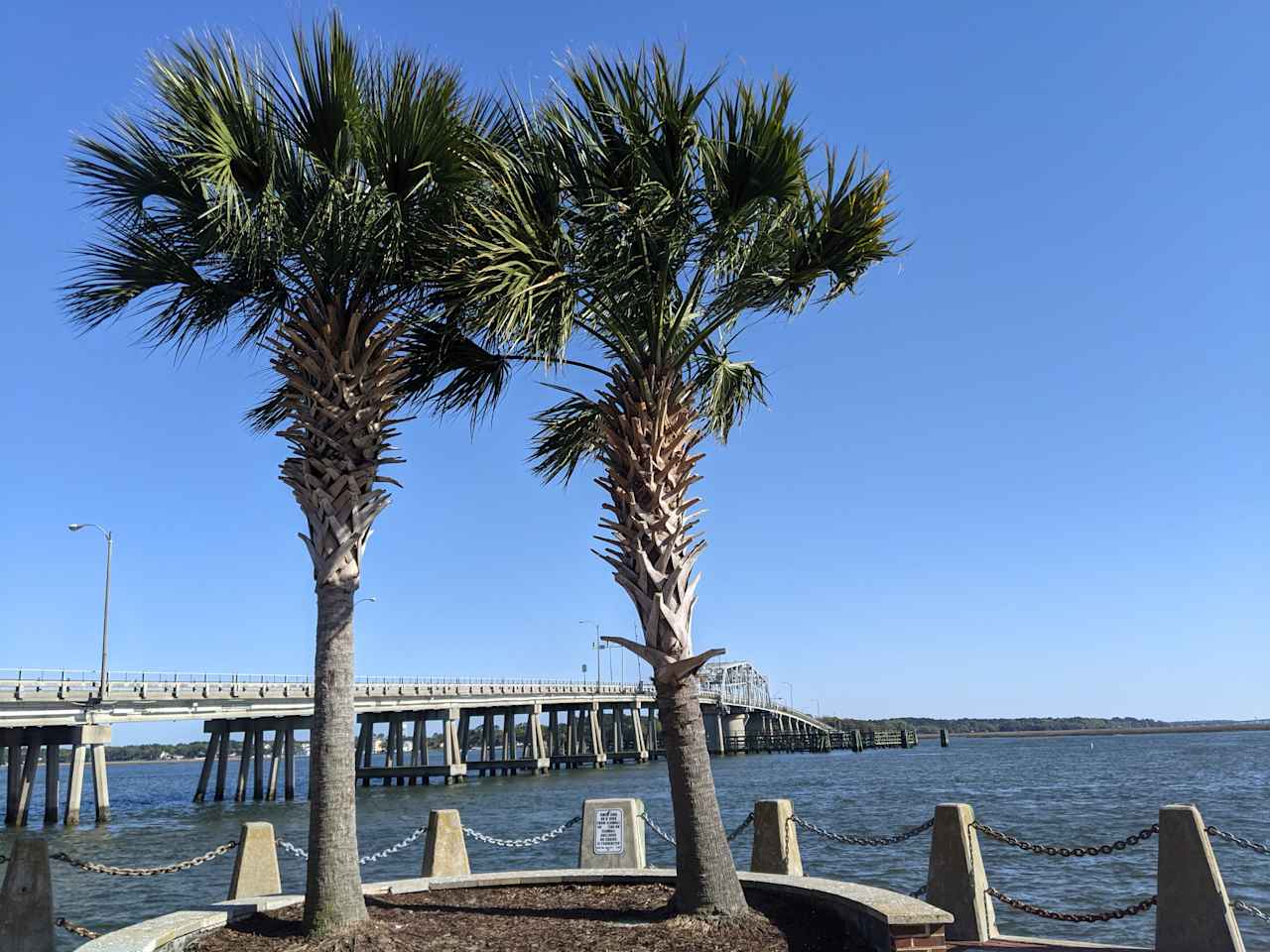 Henry C. Chambers Waterfront Park, just across the bridge from Lady's Island