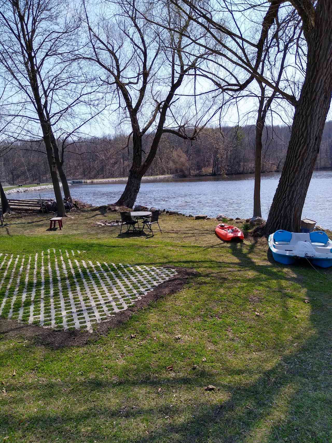 There is a kayak and paddleboat you can use included with your rental.