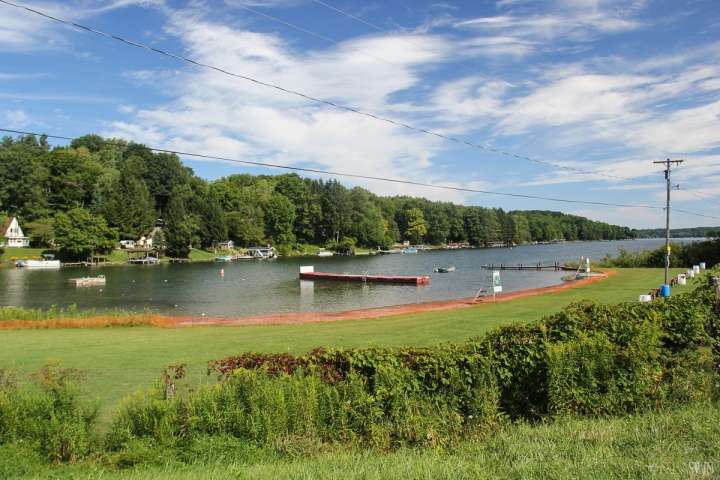 The beach at Rushford Lake, only 3 miles away.