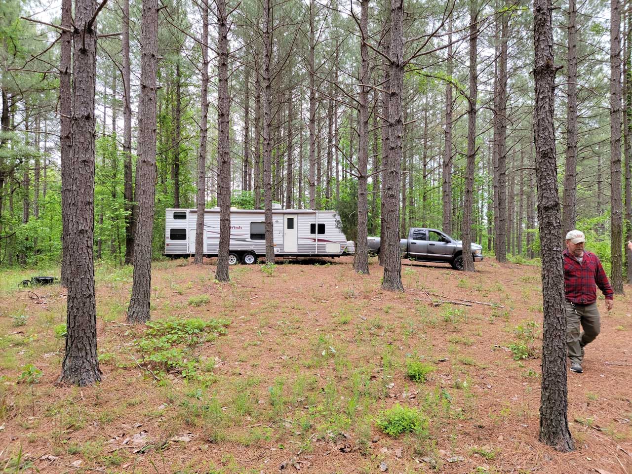 One of the camping areas, we will be adding a fireplace here