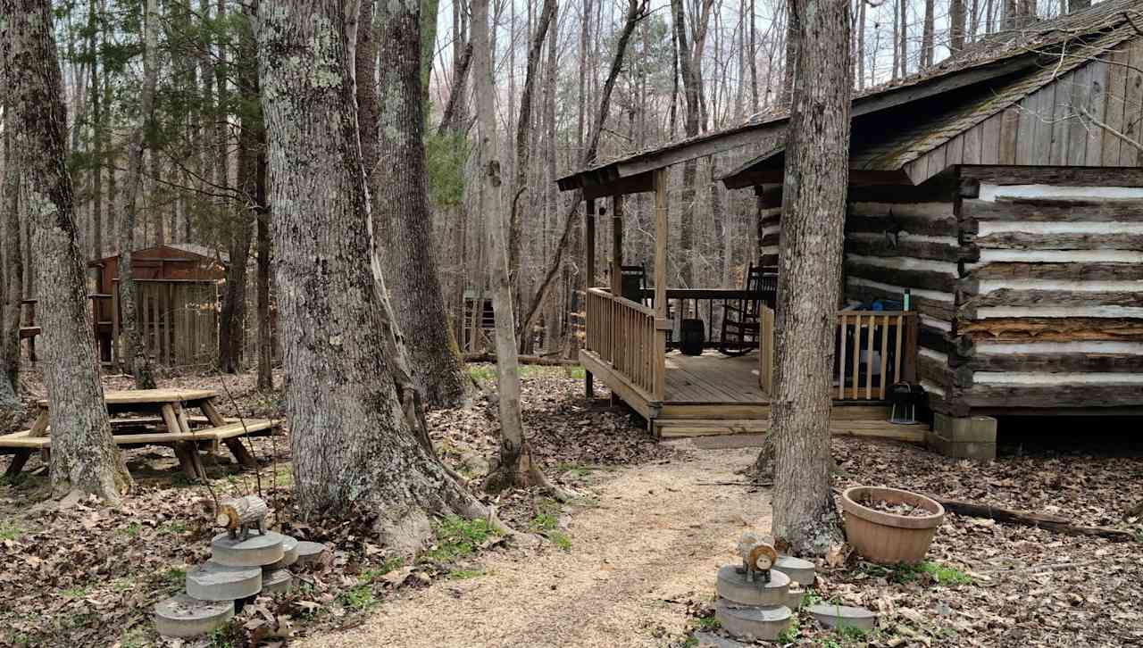 Entrance to your cozy cabin!