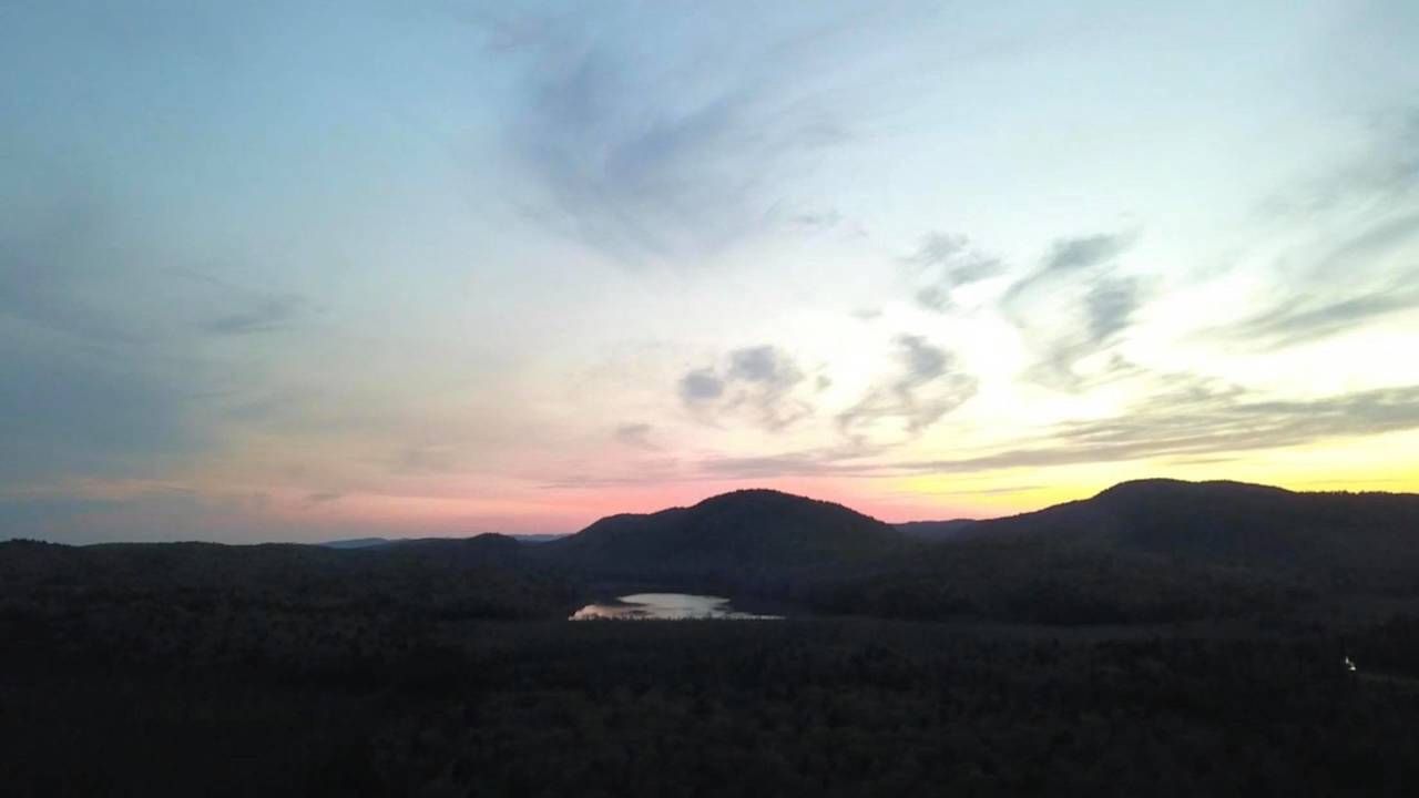 Good Luck Lake from the Campsite areas from a drone