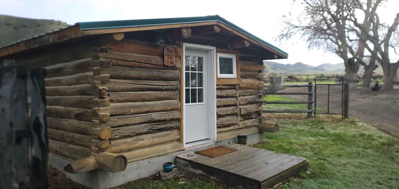 Our 1897 original log cabin (first homestead in the area)