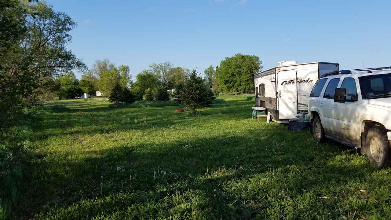 Camping on private lake