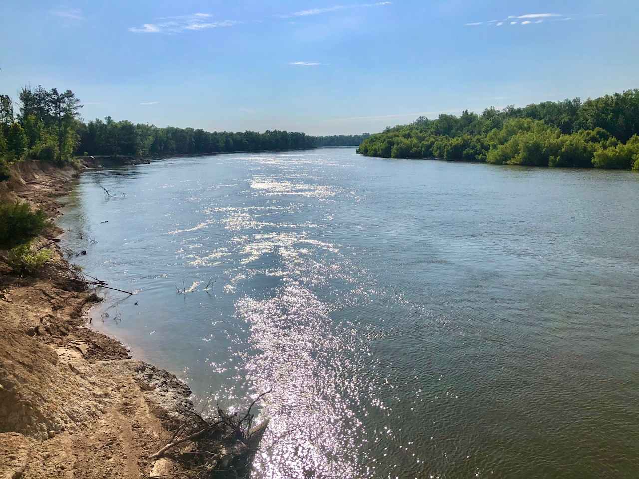 Sparkling "Big River" view from our property! Largest river in Florida by volume of water!