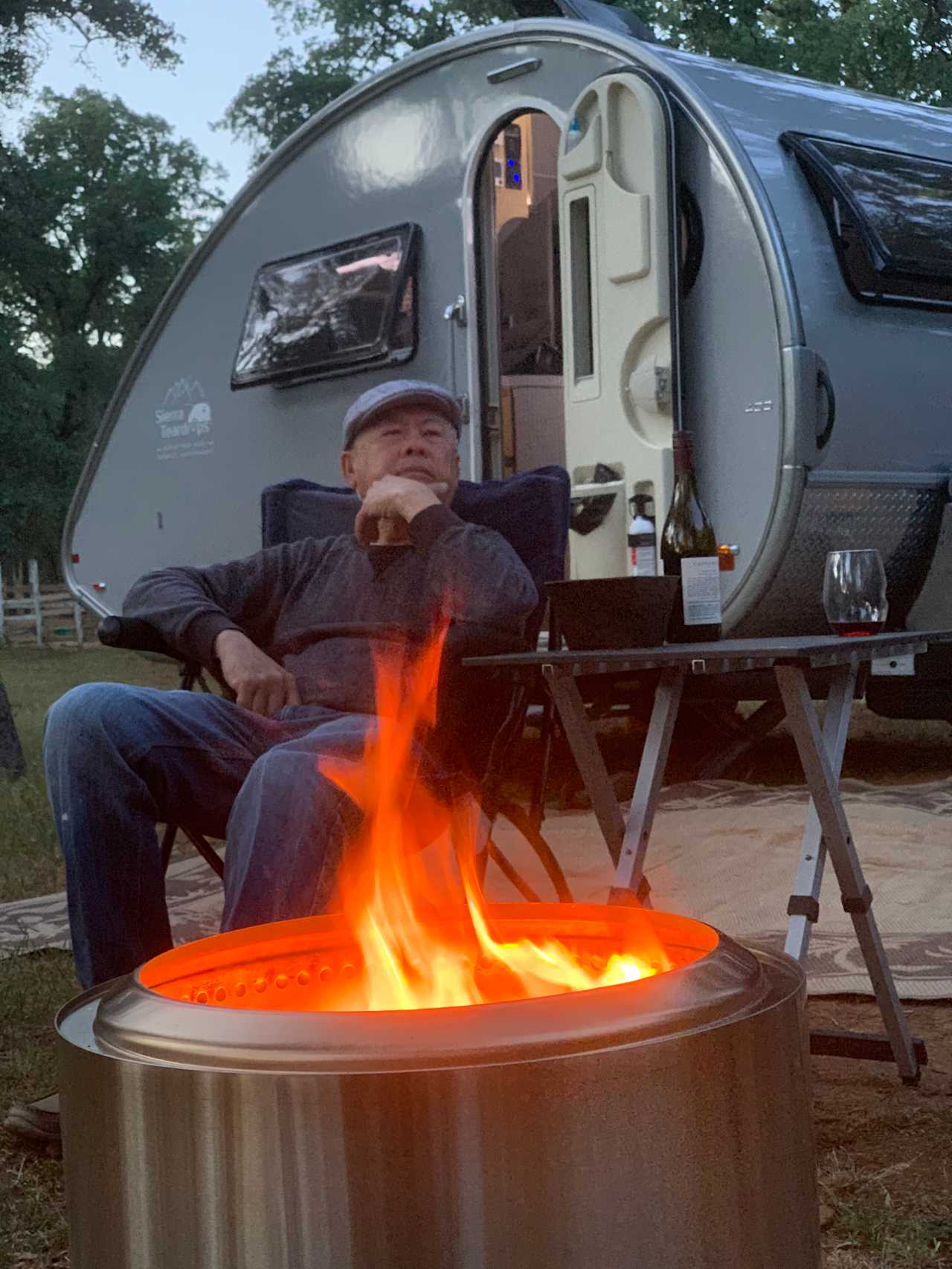 Celebrating my father-in-law's 80th birthday by "glamping."