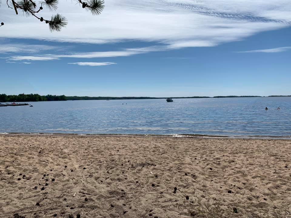 Callander Bay Beach 12km from the farm.