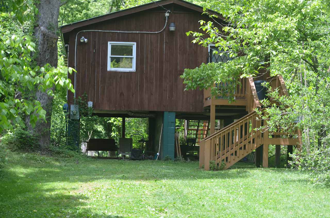 This is where the communal bathroom and kitchen is located. 