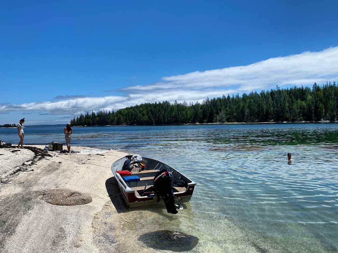 Go island hopping out of a nearby boat landing to reach private, deserted beaches with crystal clear (and cold!) water 