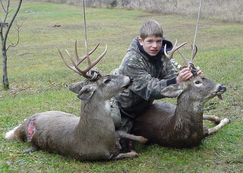 Austins' first deer
