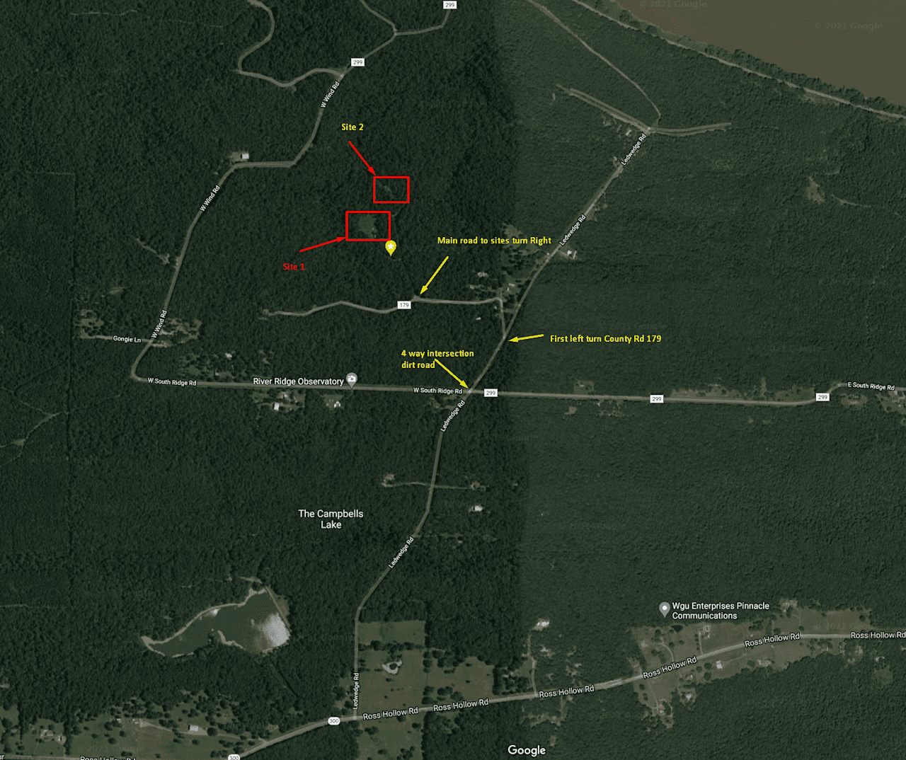 This is an overview of the area.