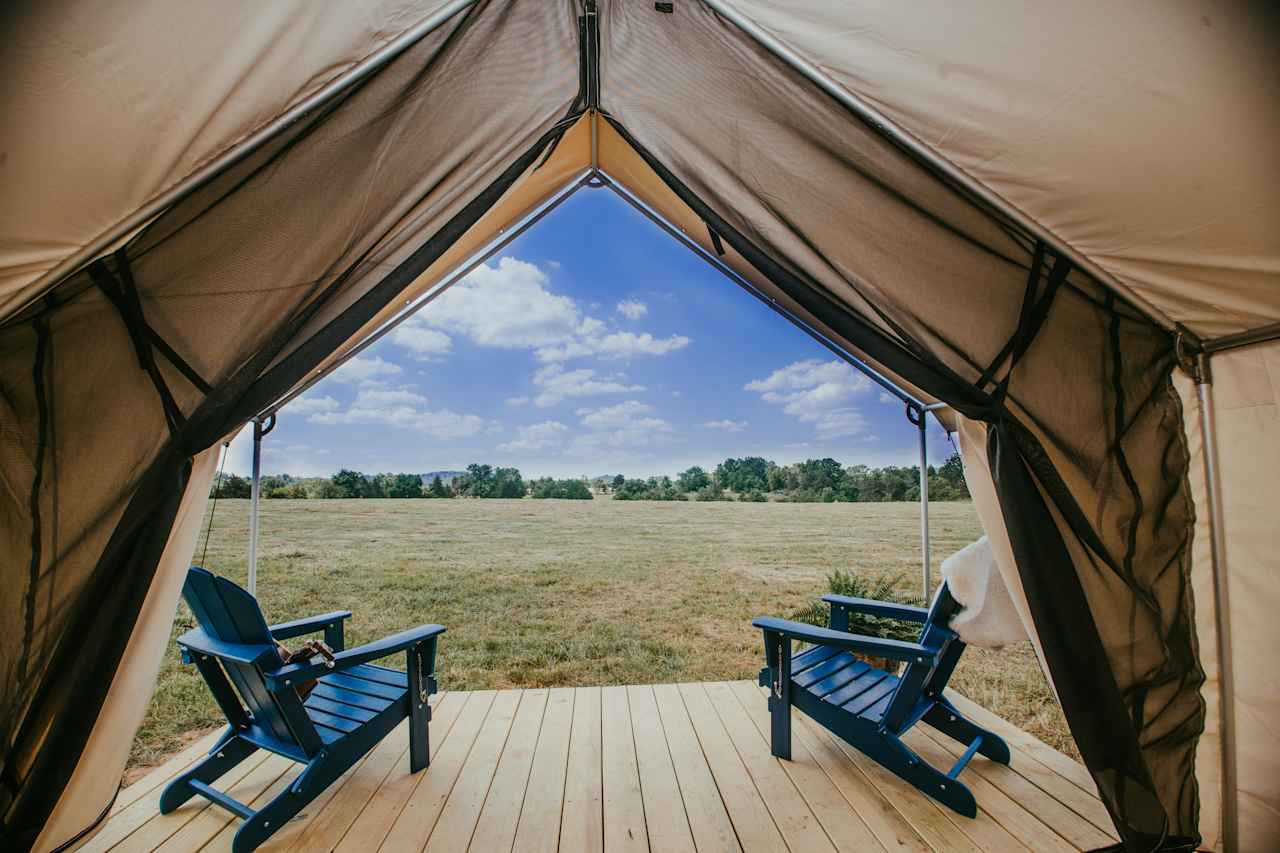 Pasture Safari Tent View