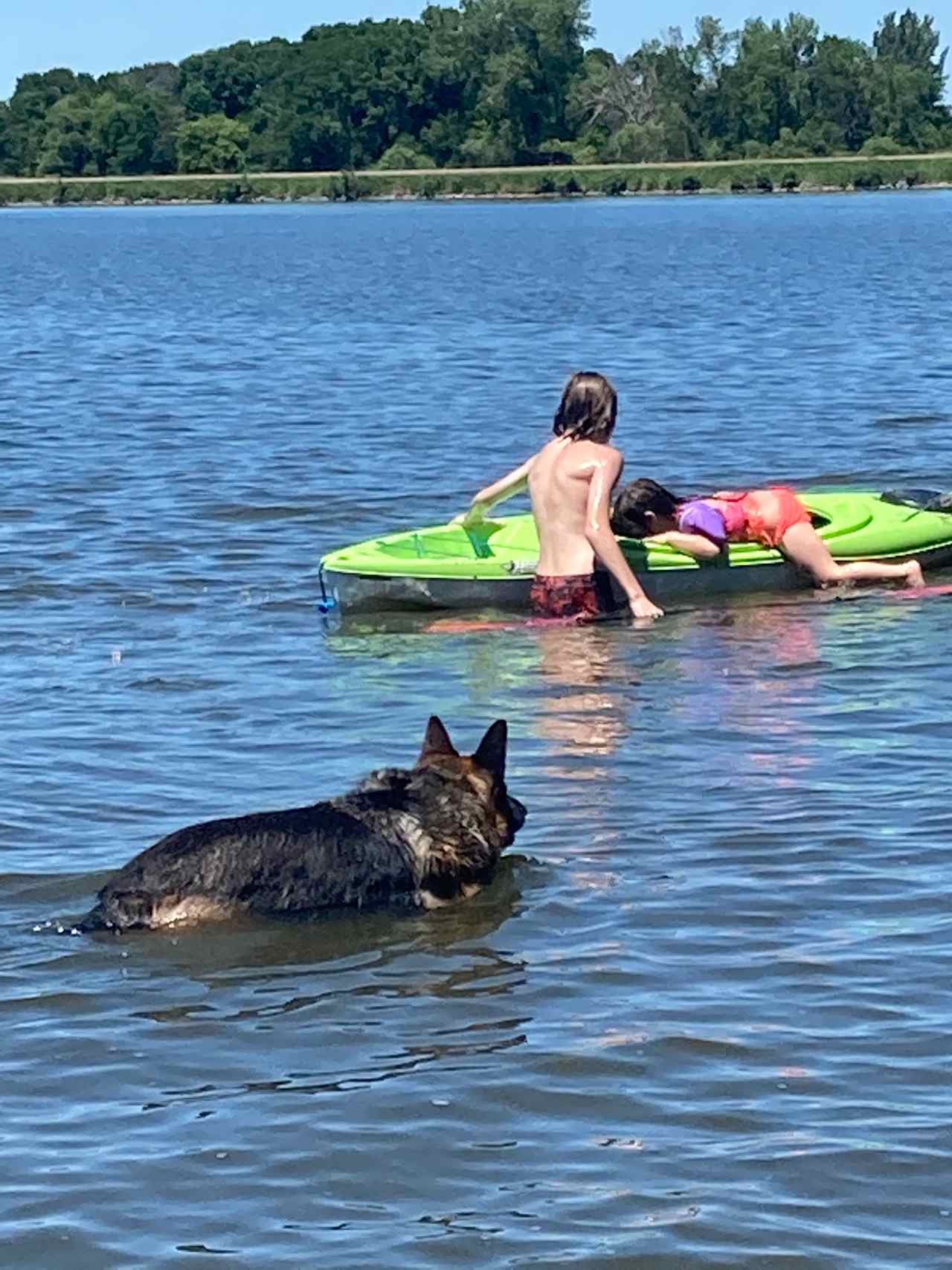 Camping on private lake