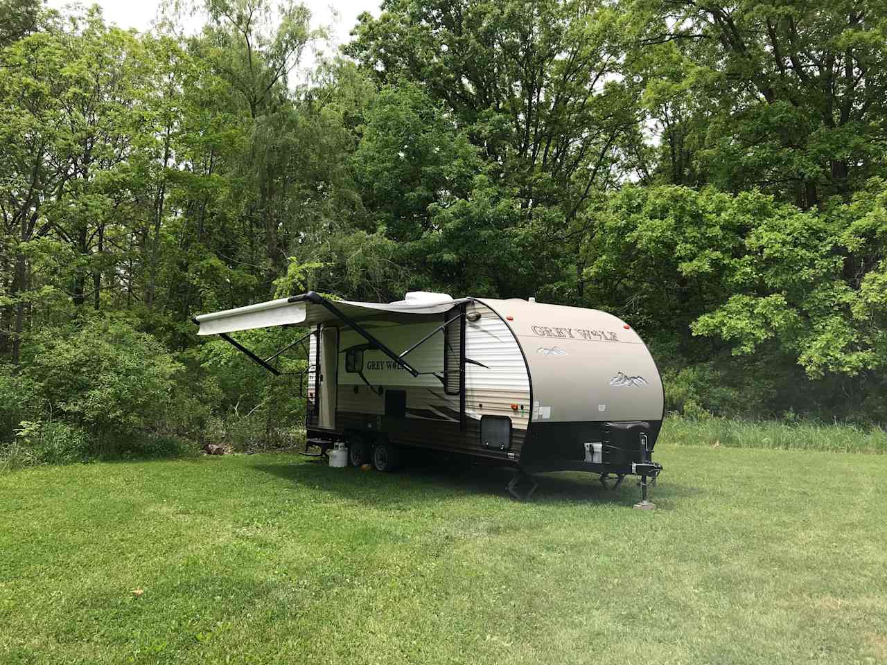 Can accommodate some trailers in the summer (may be too soft in early spring)