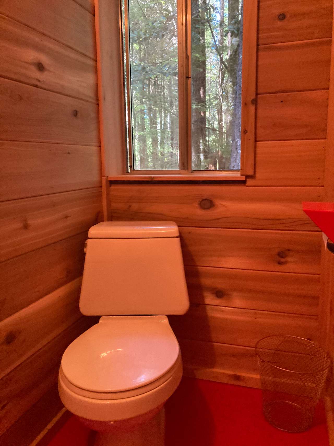 Cedar water closet