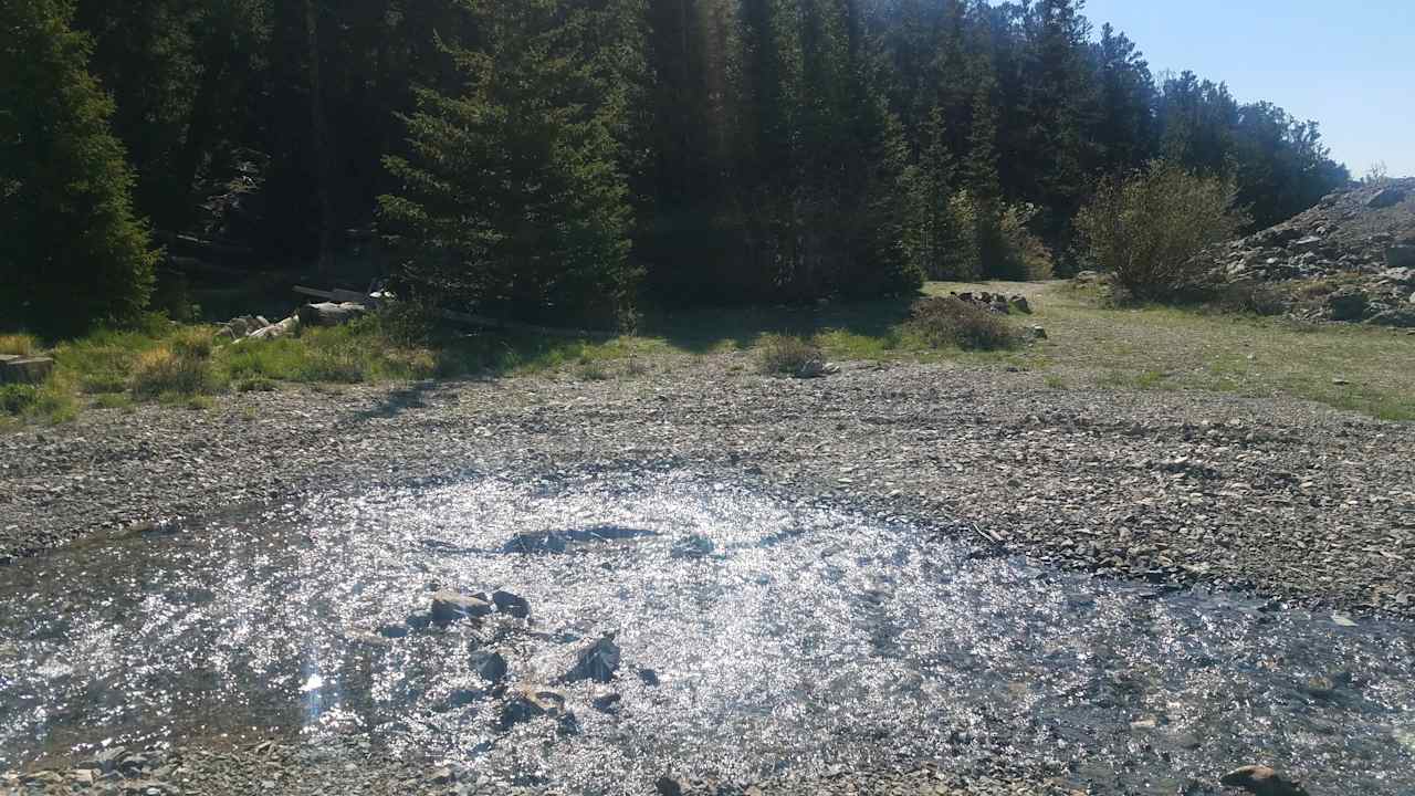 The stream running through the camp spot