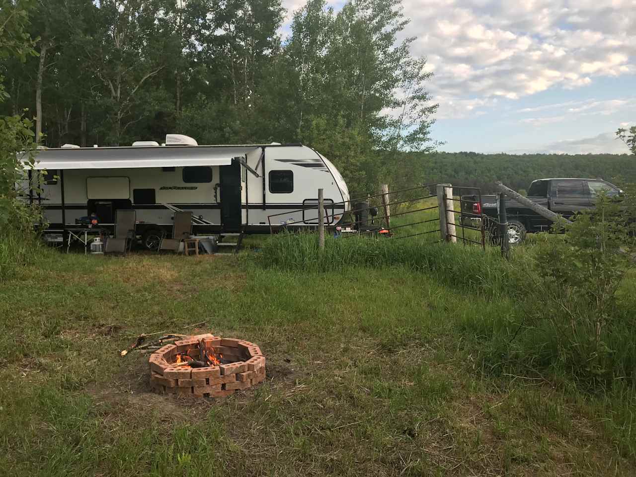 Campsite at Matty B's.