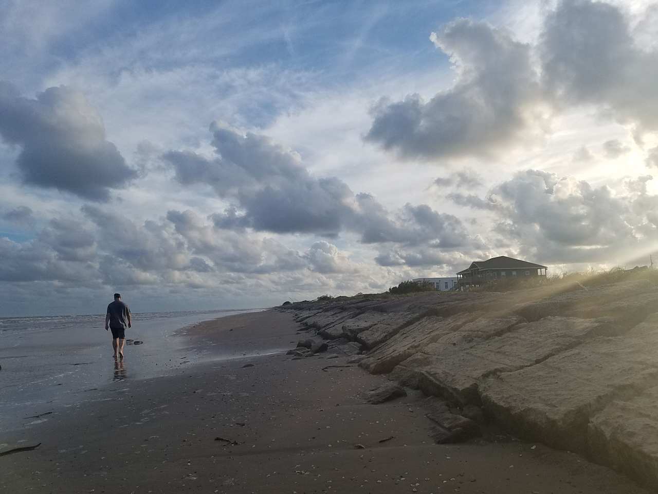 We love Sargent beach! Tides impact the amount of beach available in various spots on the island. 