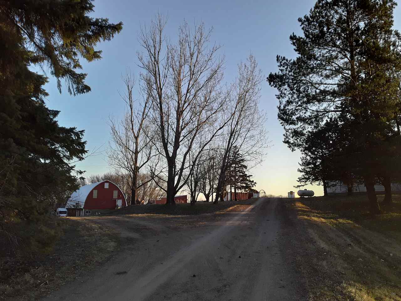 This is the barn, on the left in this photo.