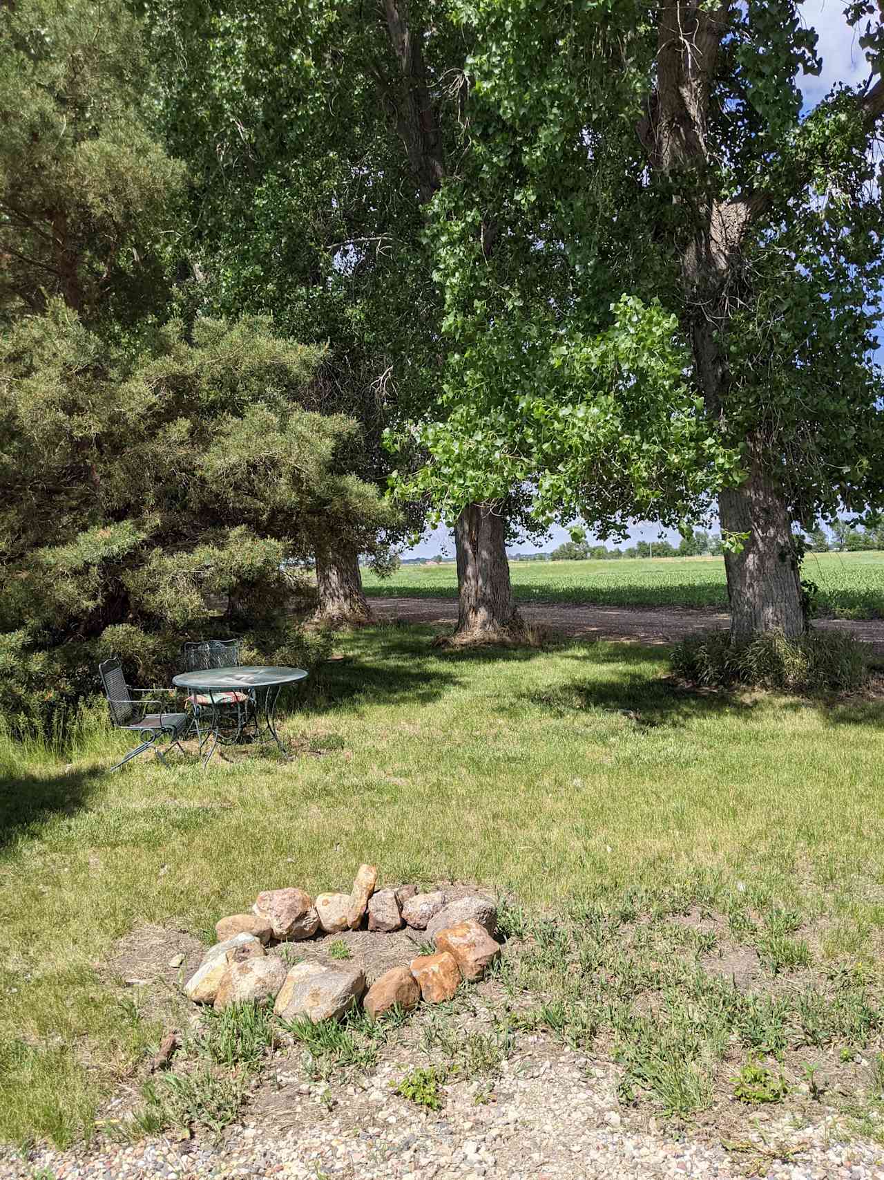 Camp area for tent campers