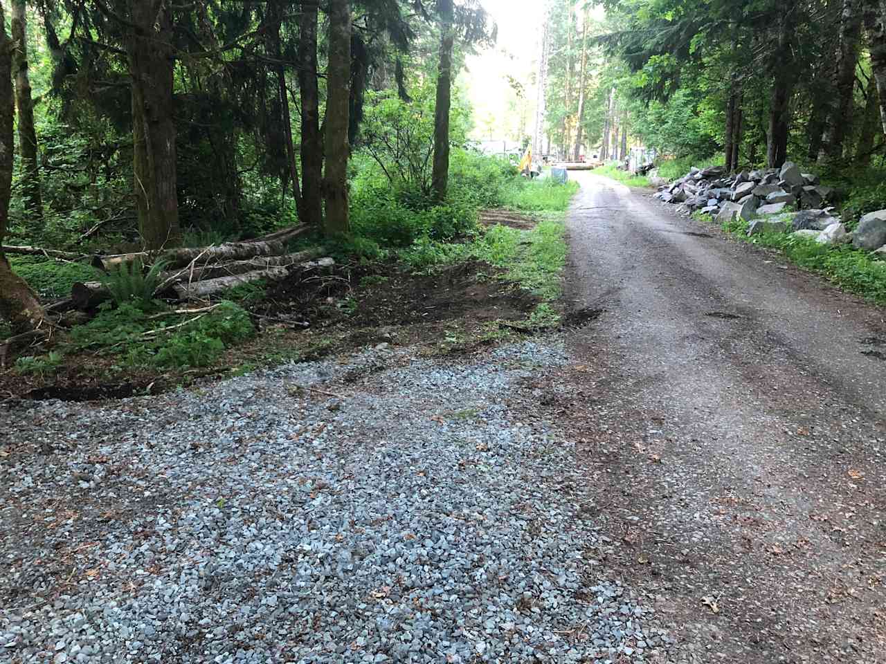 driveway to neighbors.