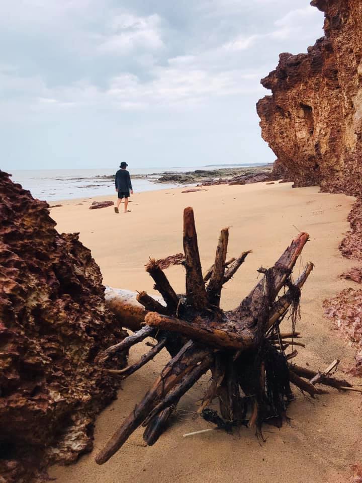 At low tide the pristine beach is a natural playground you can enjoy and explore.