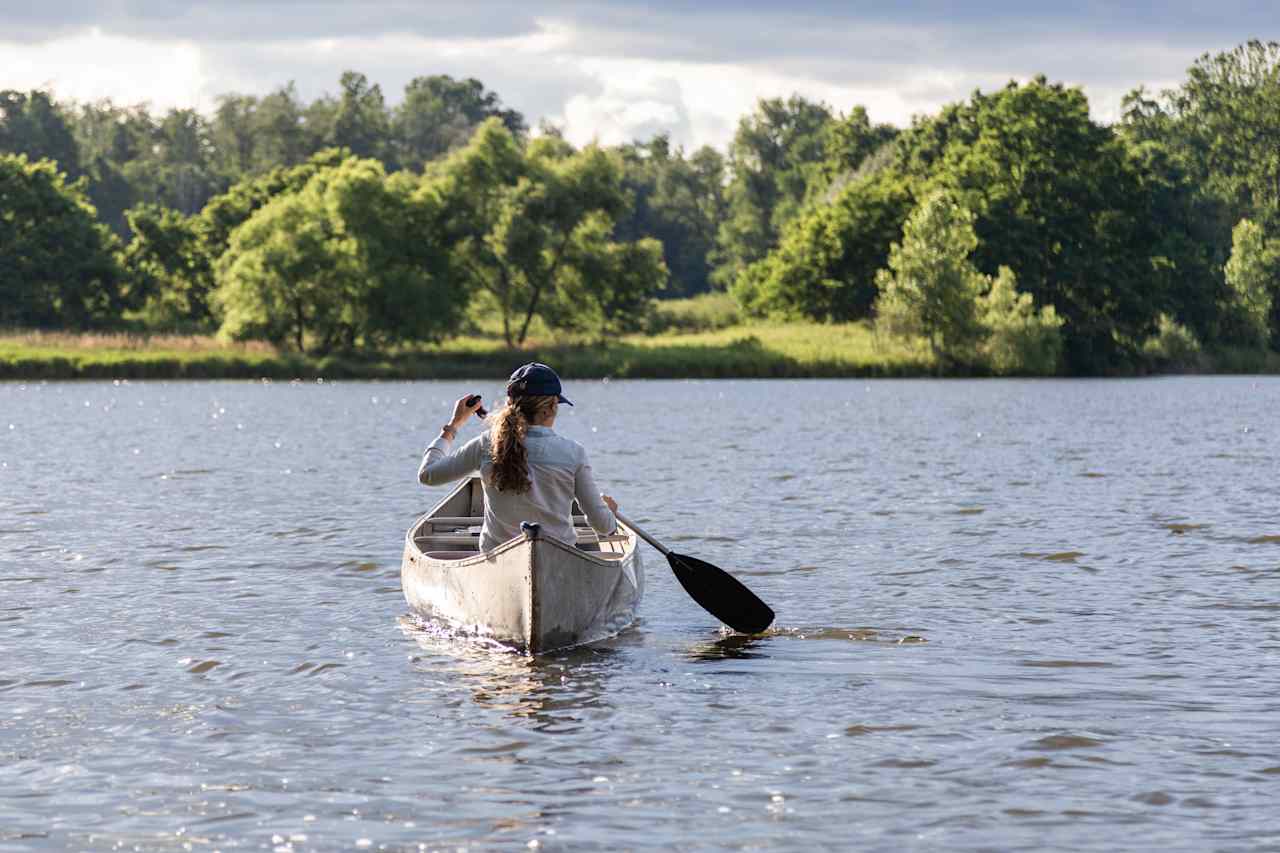 Took advantage of the canoe rental!