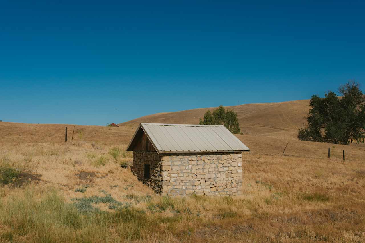 The old refrigerator. 