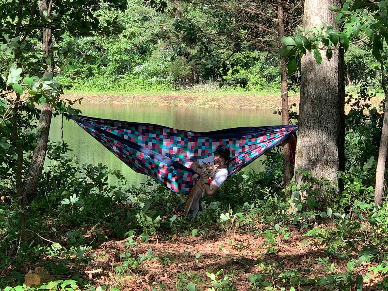 Peaceful watter view from your hammock.