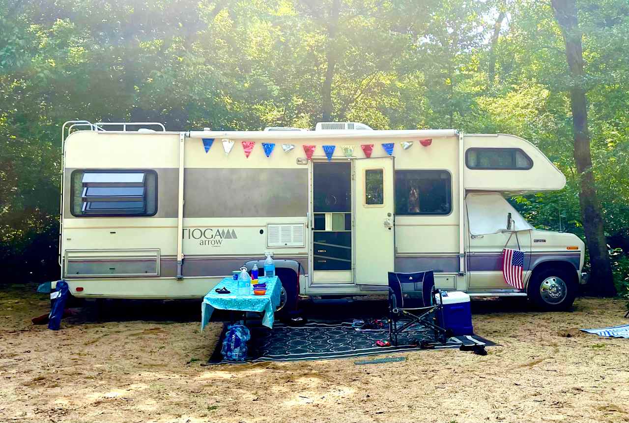 Waterfall camping close to CLT