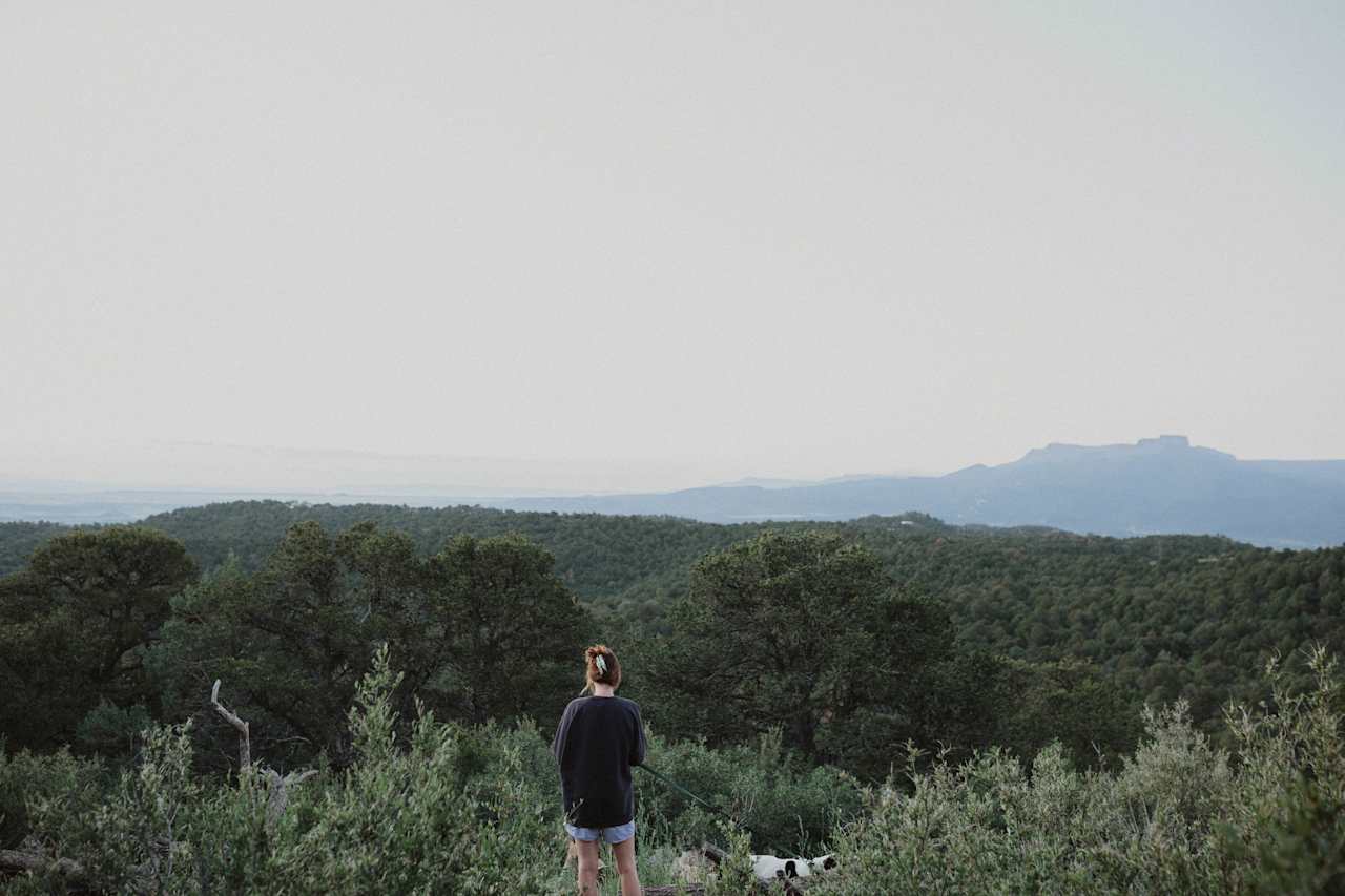 Karen suggested we wake up early for the sunrise. As we slowly made our way down to the old home, which has the best view of Fisher's Peak, it became evident that it was worth the wakeup call. 