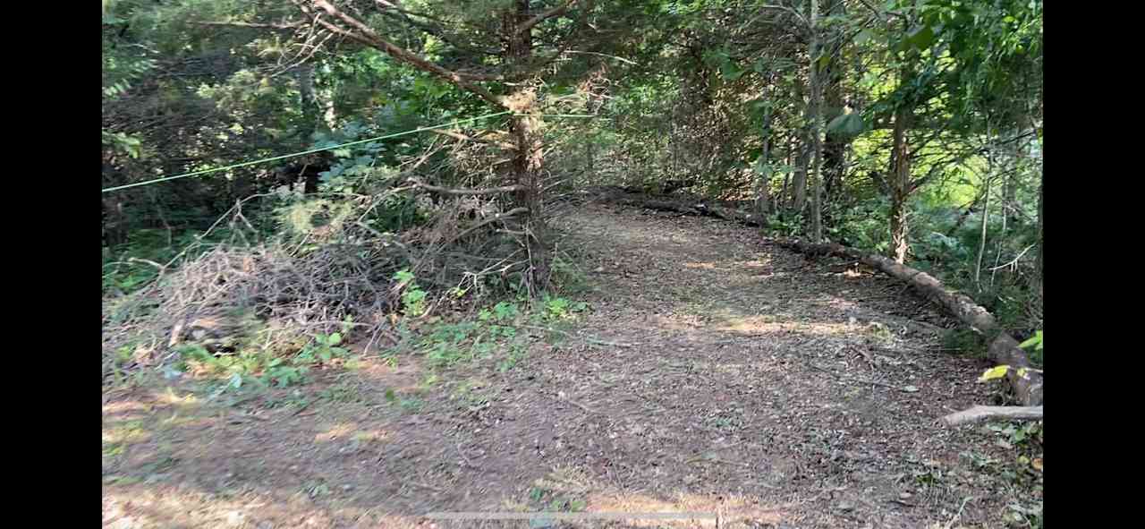 Entrance to privacy camping area