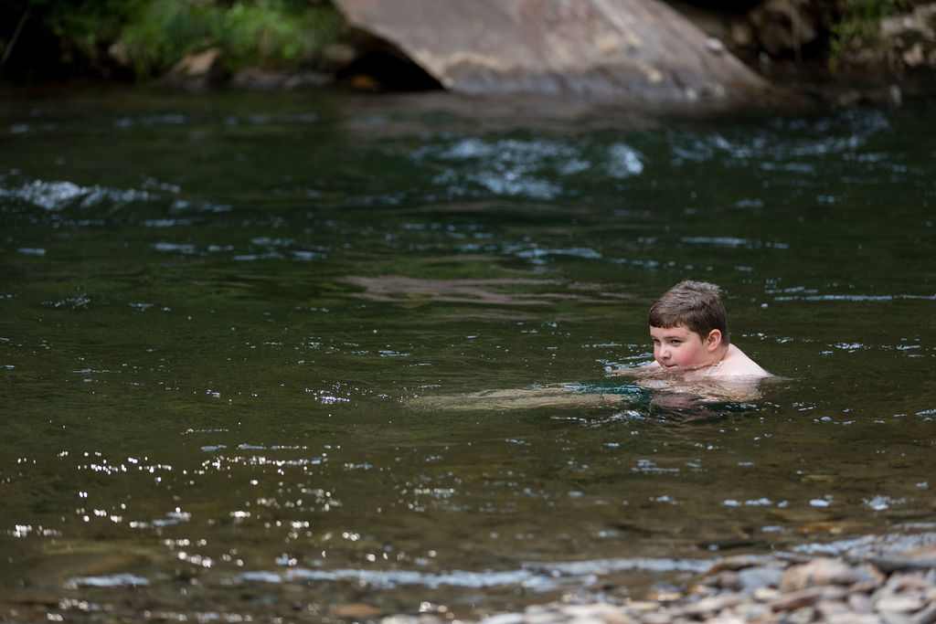 Swim steps from your front door on the Cane River