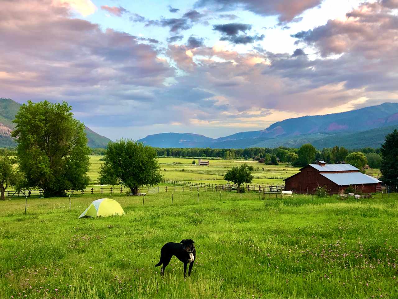 View from the top of the campsite