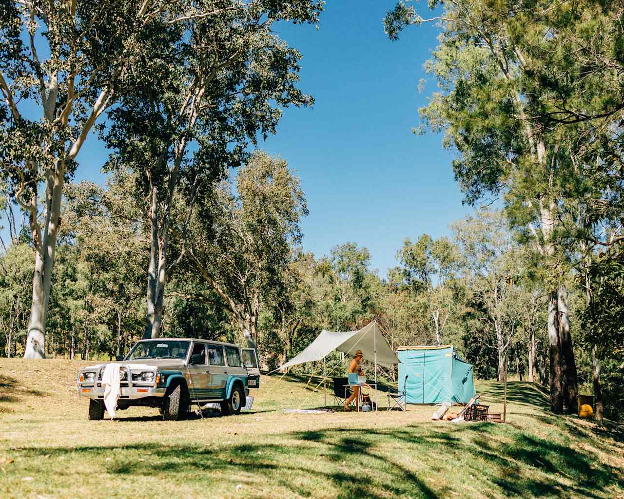 Our campsite on the water.