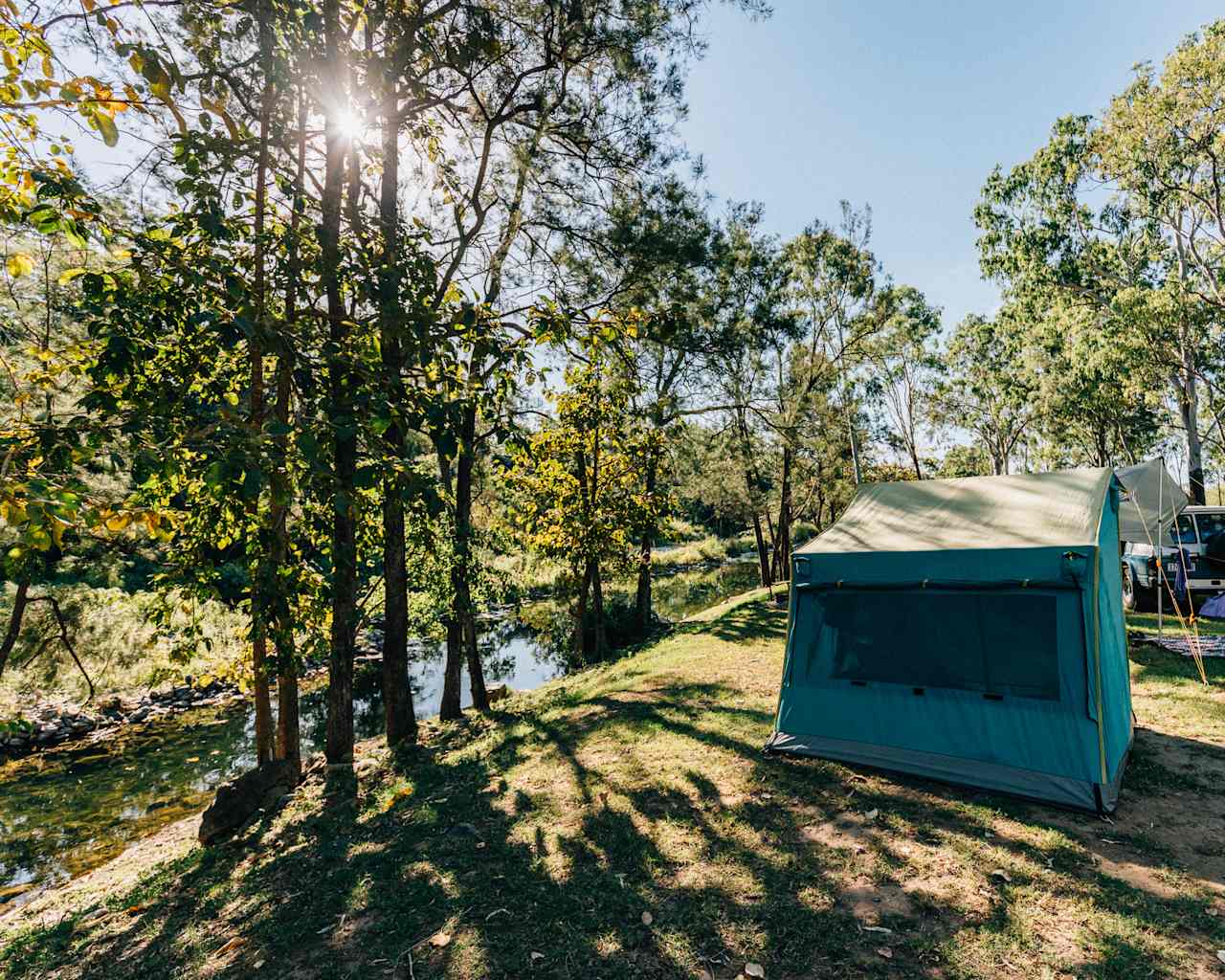 Nice flat areas for camping along the water.