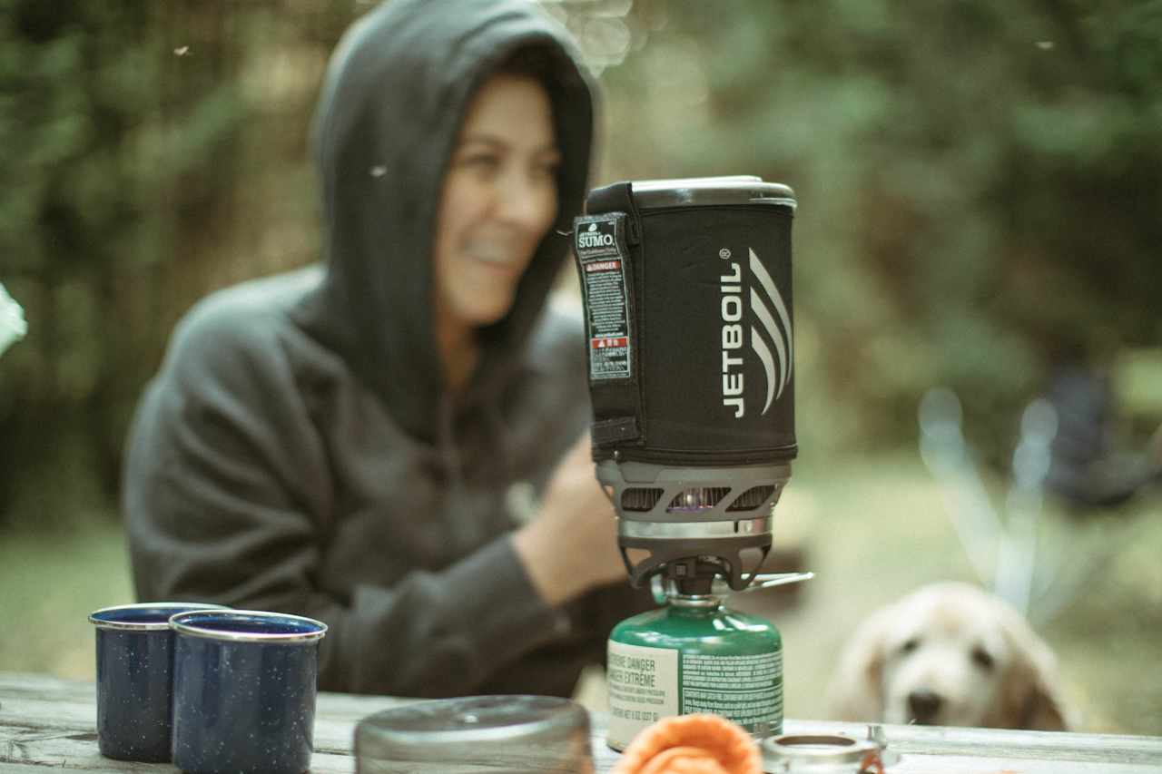 The picnic table was quite lovely for morning coffee and easing into the day.