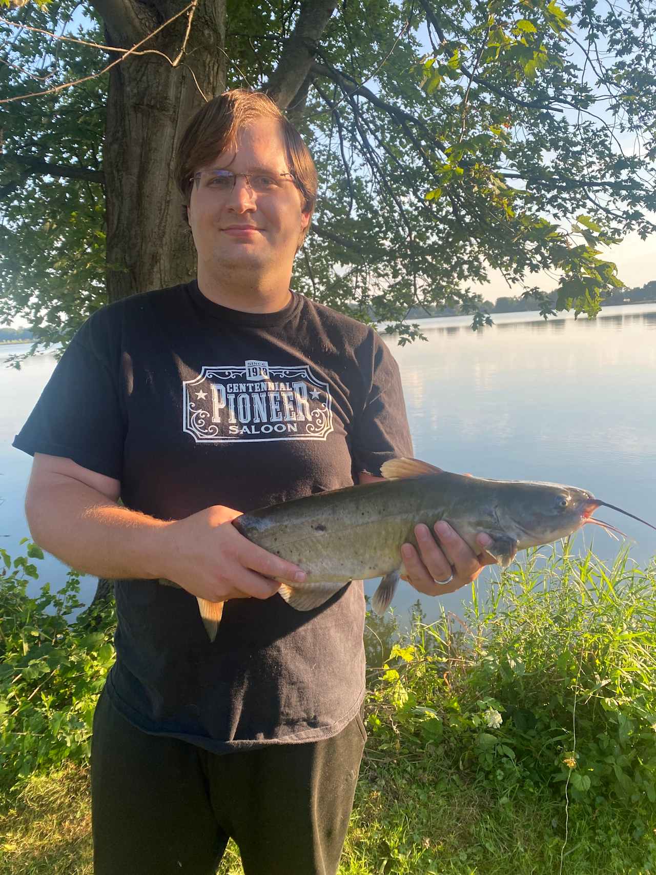 We caught several large catfish 