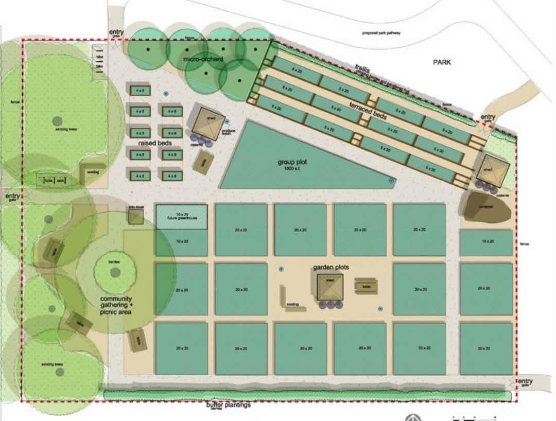 This is suggested layout design of our community garden