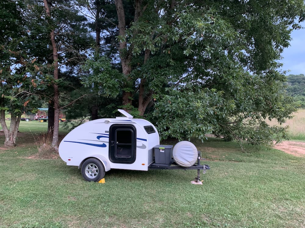 Our camper at the campsite