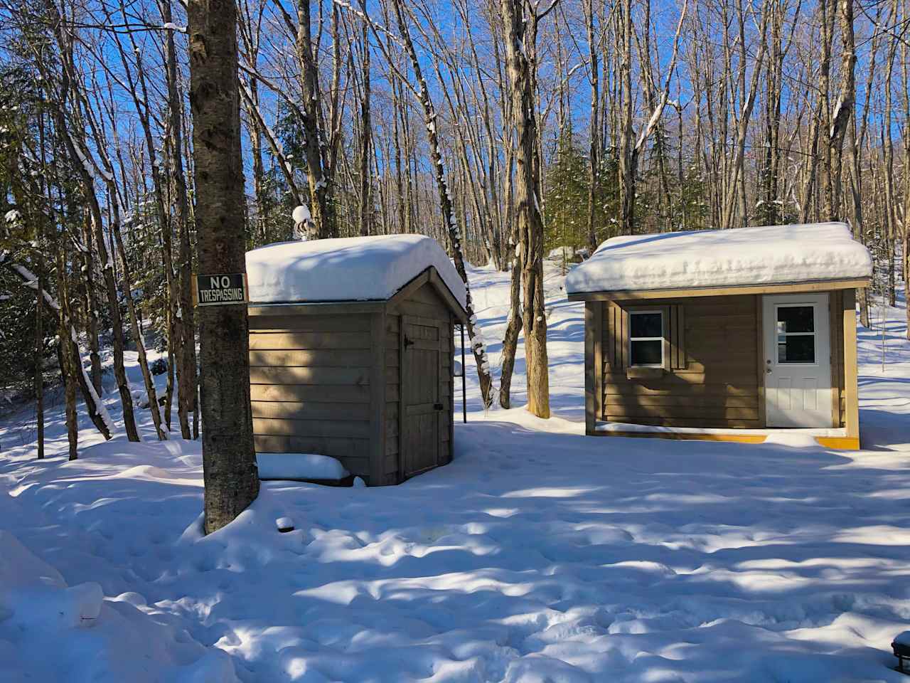 Beautiful here in the winter too. Stay tuned, the cabin will be rented out too once the interior is finished.