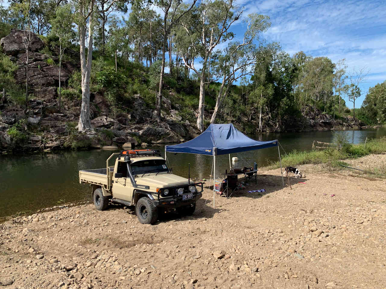 Creek and Antique Camping