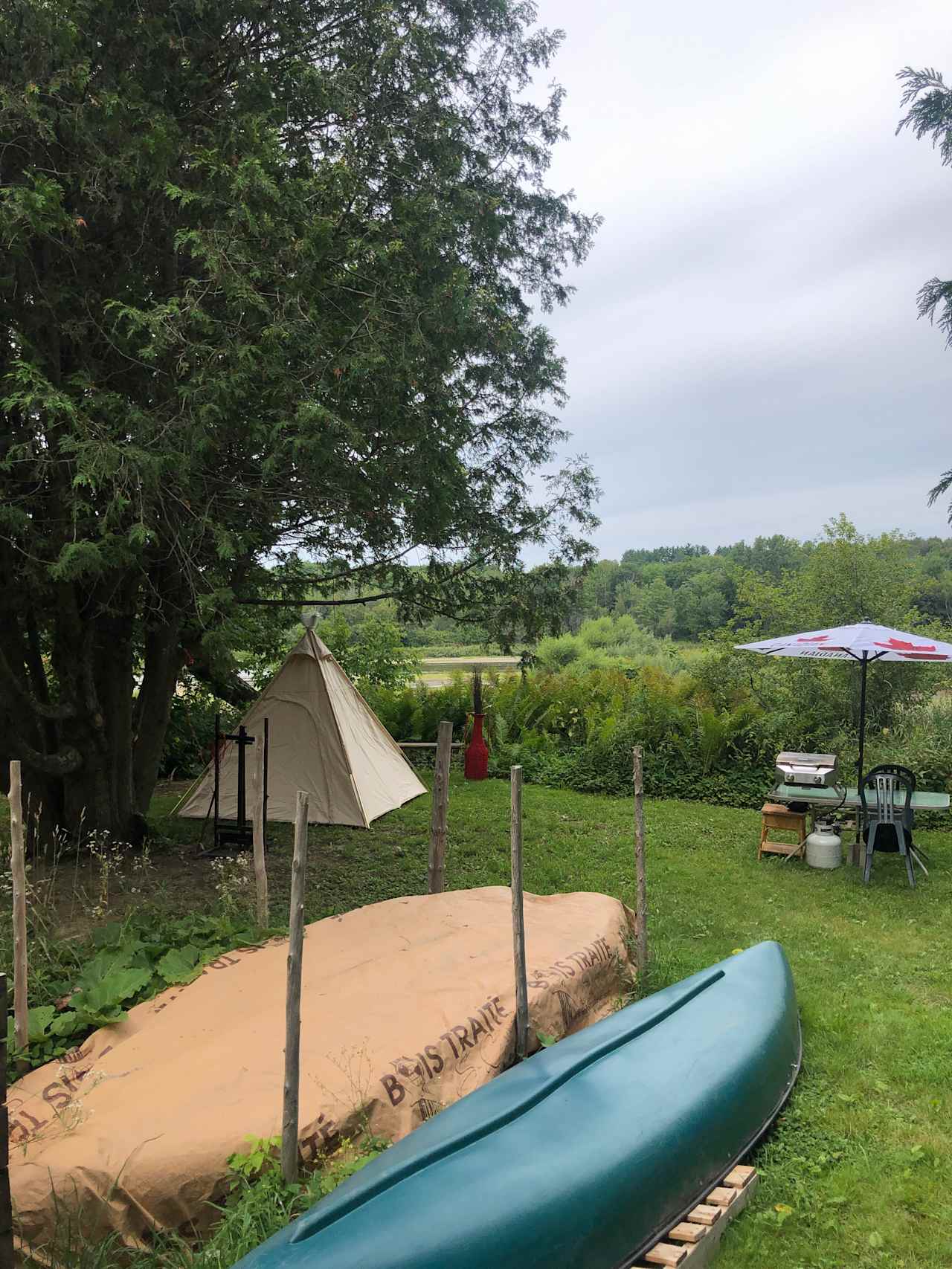 Canoe the river through Sherbrooke. 