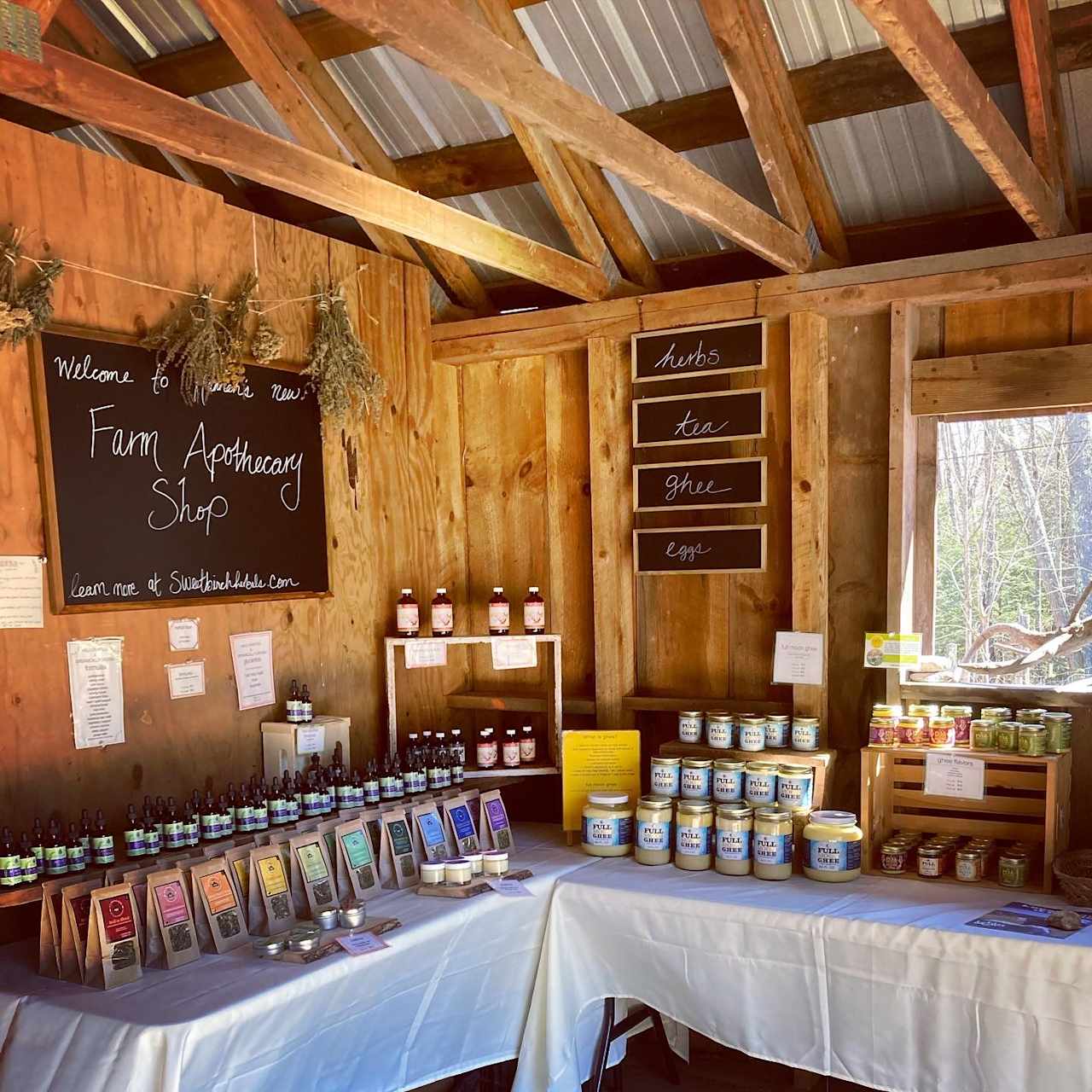 The Farm Apothecary Shop at Sweet Birch Herbals 