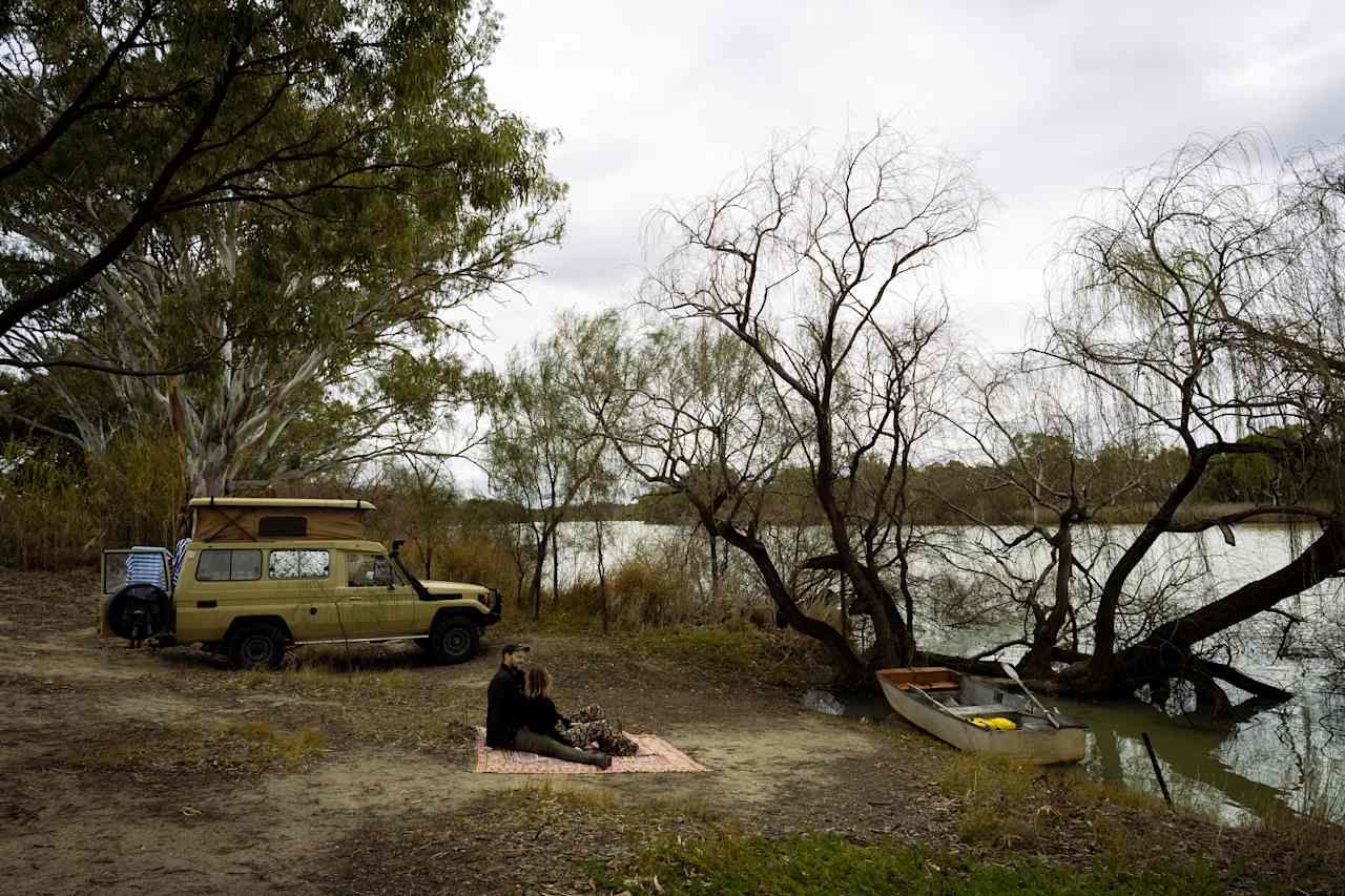 Secluded exclusive river campsite