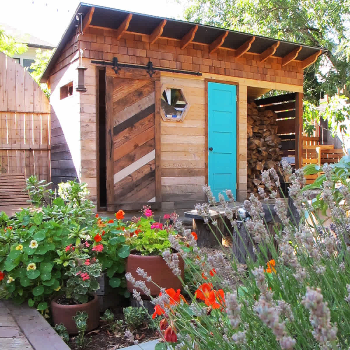 Lots of plants! Outdoor shower/sink/privy just steps away. New solo stove for a "smokeless" bonfire on cool evenings. 