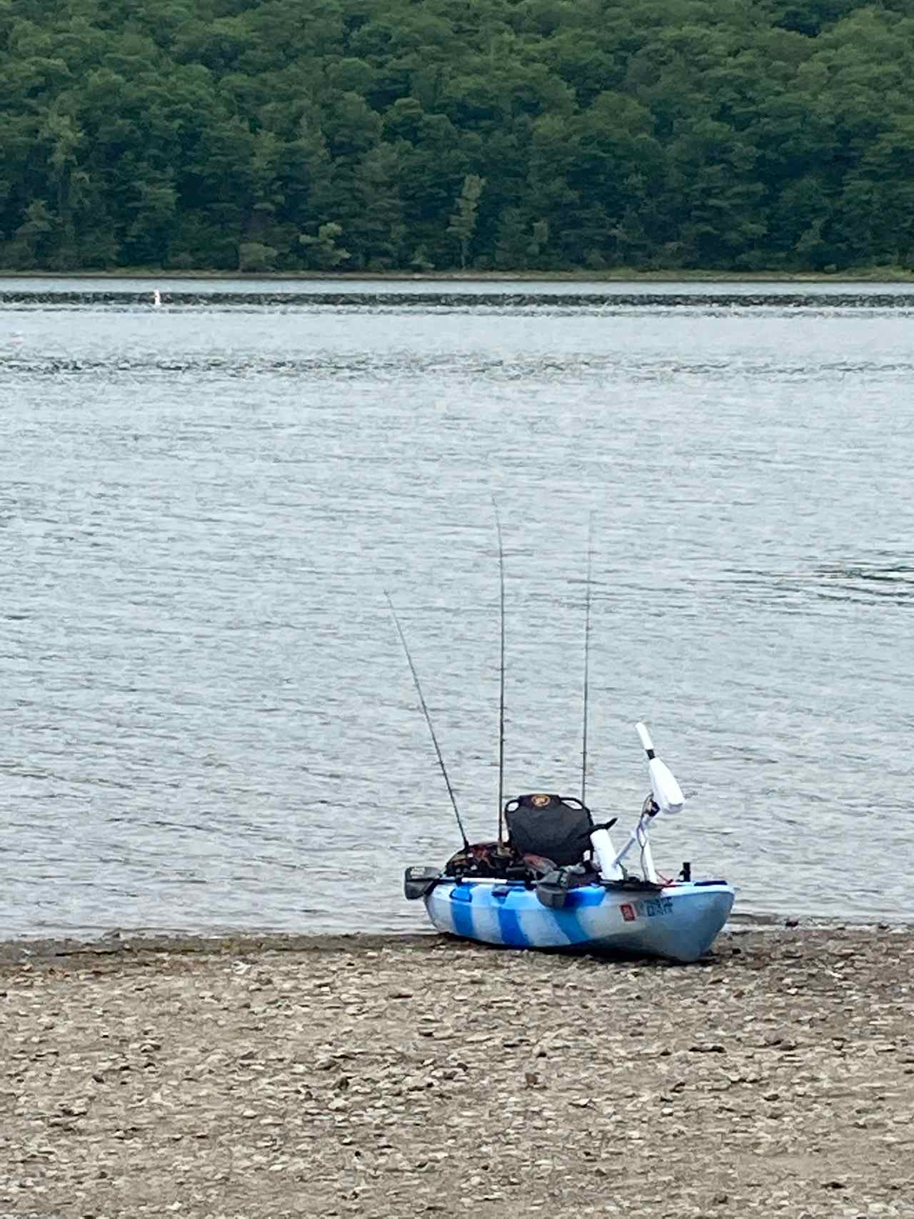 The boat launch at the state park for Hemlock- north end. 