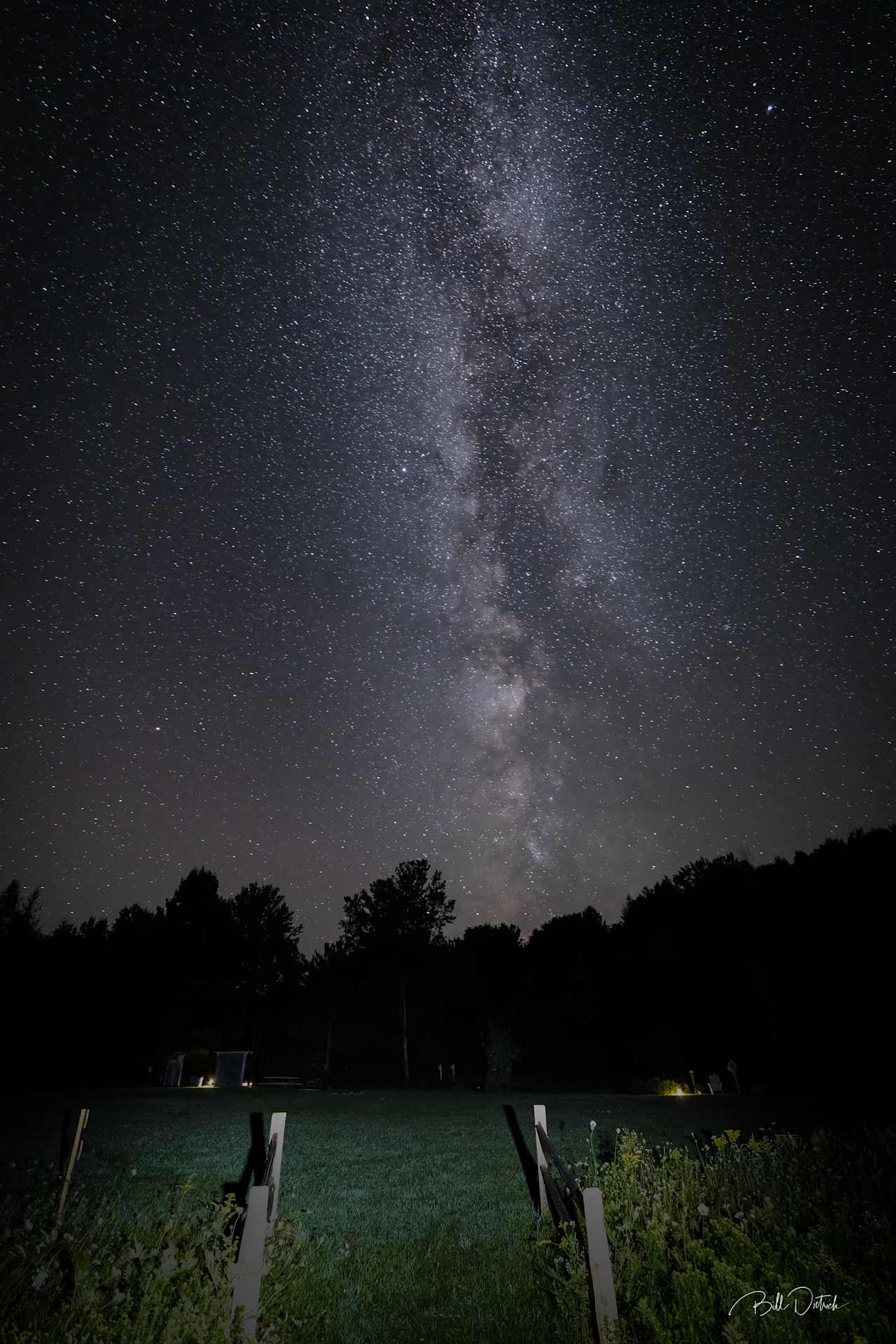 Great night sky watching at your private campsite.