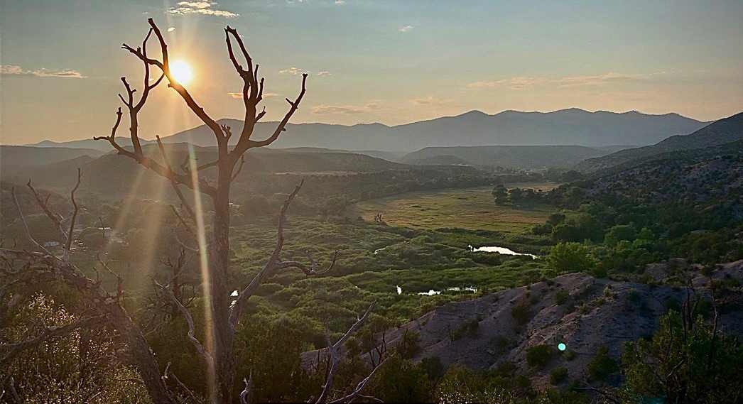 Sunset vista from up on the ridge- makes for an excellent evening hike to soak in the light phenomena